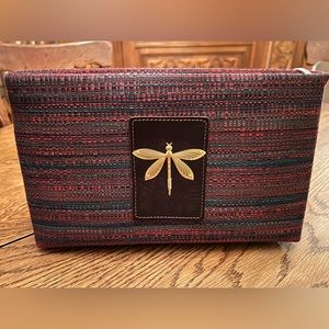 Add Libb USA Handcrafted Bilboa Dragonfly Clutch / Crossbody / Shoulder Bag NWT